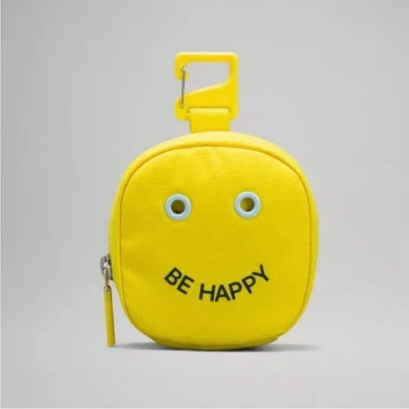 NWOT Lululemon Be Happy Nano Pouch Yellow - Picture 2 of 6